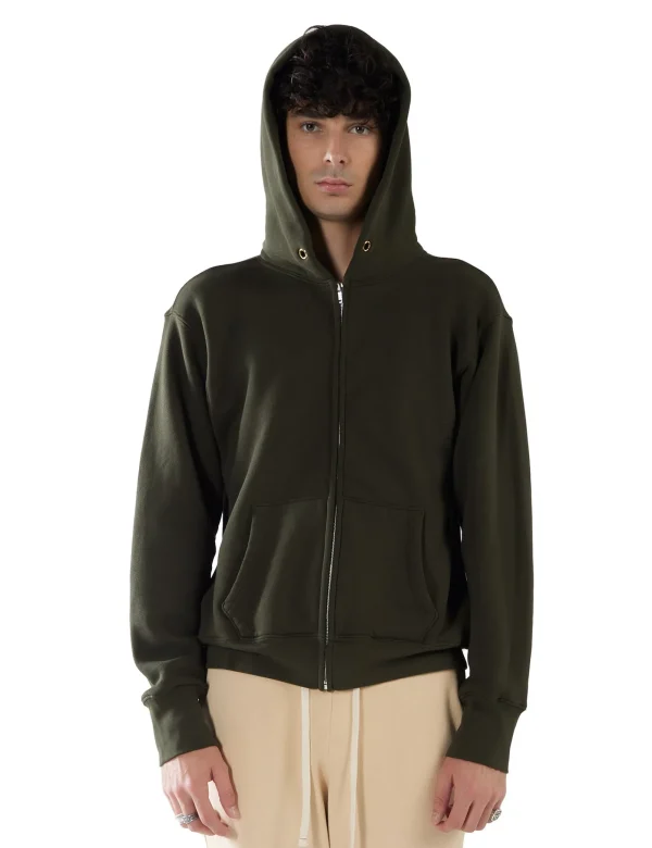 Best LES TIEN Heavyweight Zip Hoodie Forest