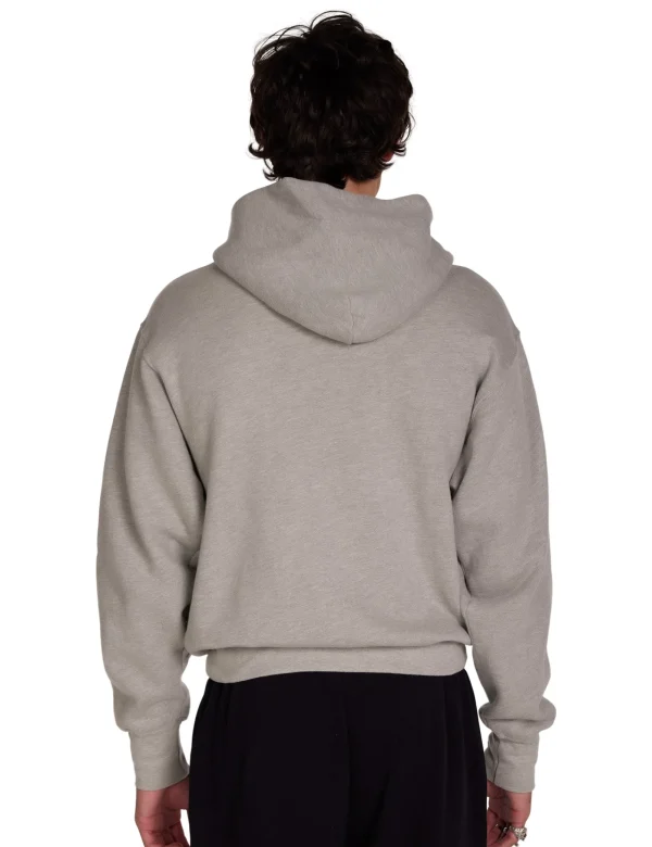 New LES TIEN Heavyweight Zip Hoodie Heather Grey