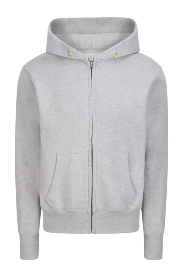 New LES TIEN Heavyweight Zip Hoodie Heather Grey
