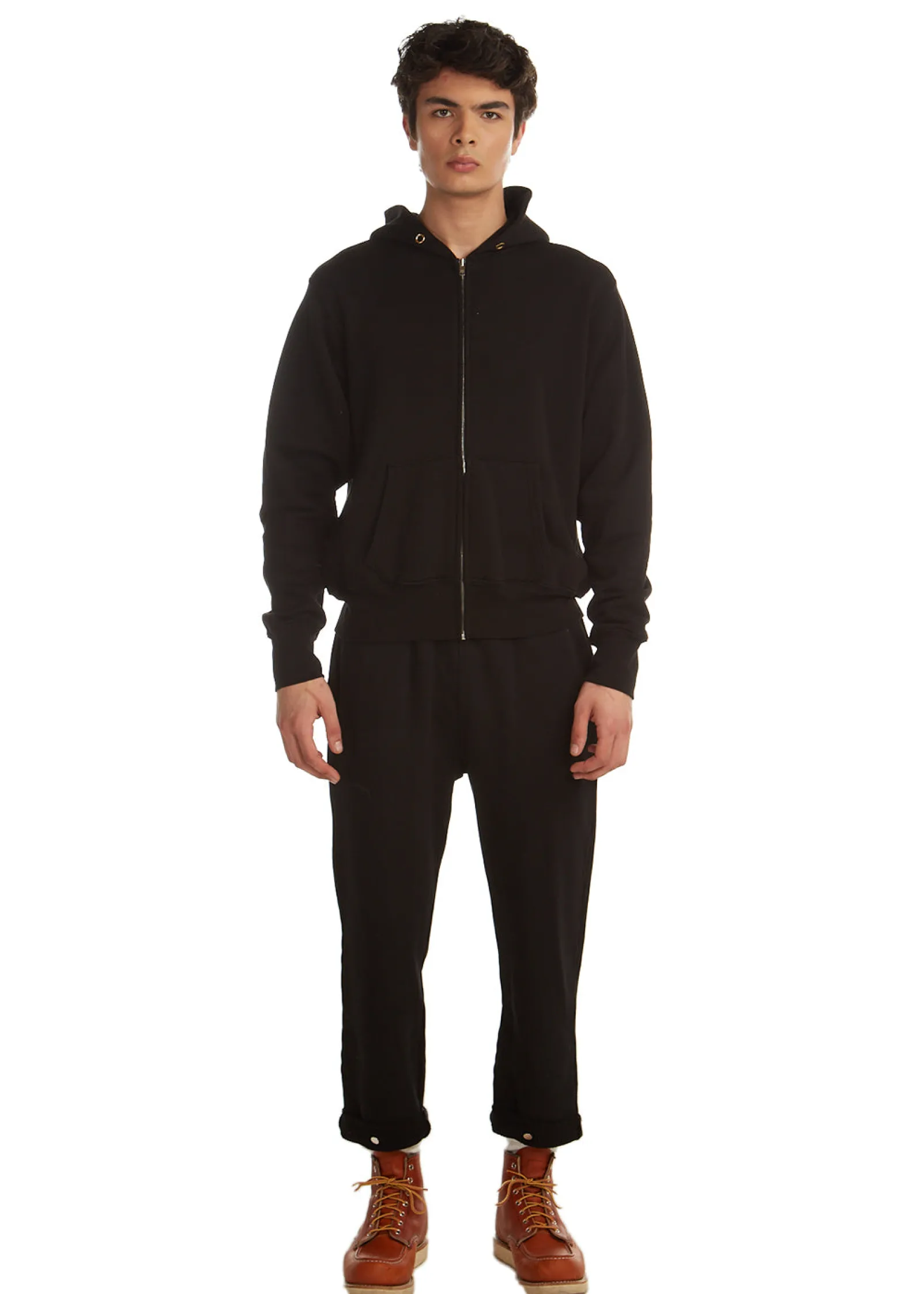 heavyweight_zip_hoodie_6-3.webp Online LES TIEN Heavyweight Zip Hoodie Jet Black