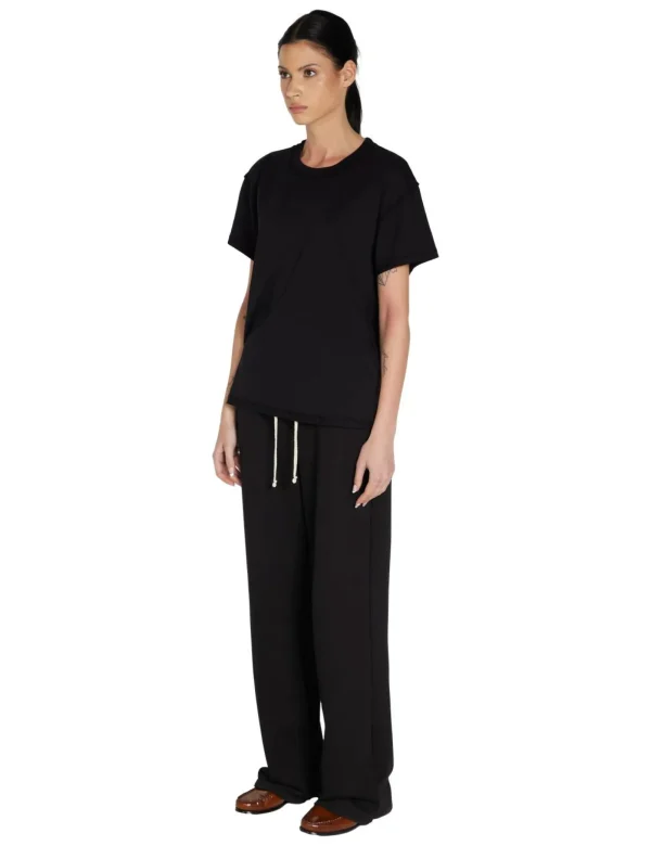Fashion LES TIEN Isla Inside Out Tee Jet Black