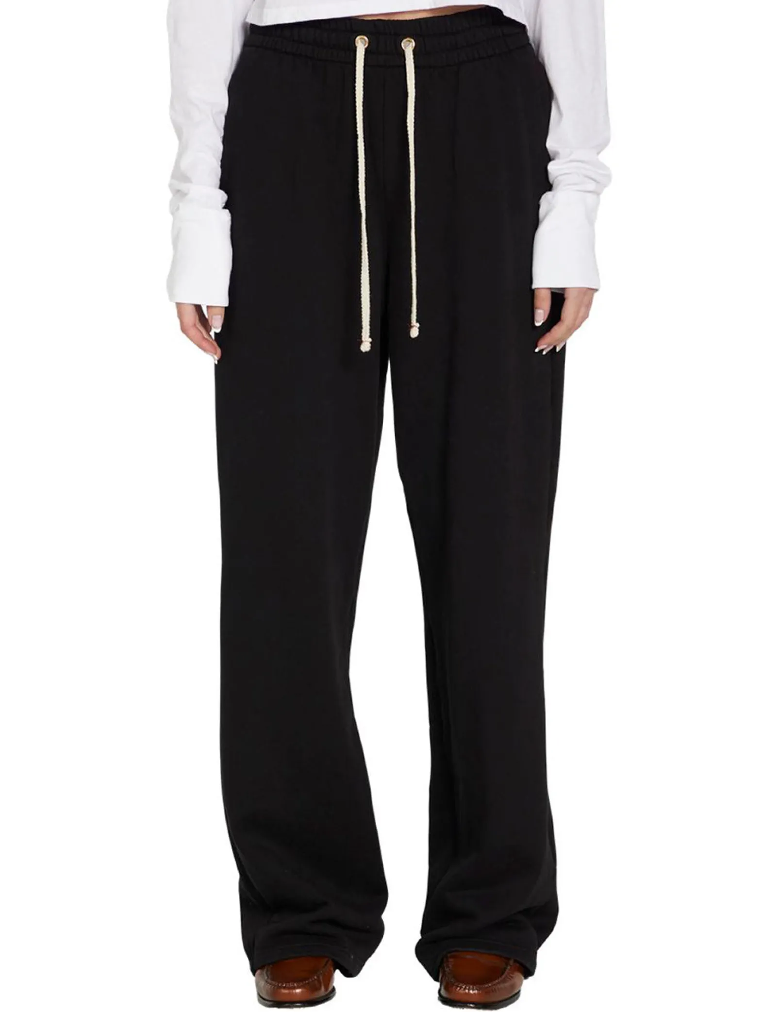 jill_puddle_pant_0-2.webp Discount LES TIEN Jill Puddle Pant Jet Black