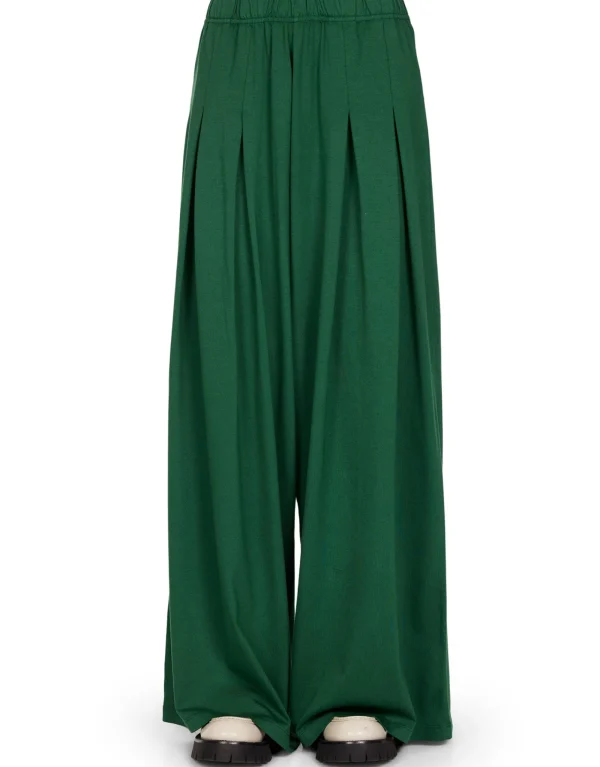 Clearance LES TIEN Julia Pleated Palazzo Pant Verde