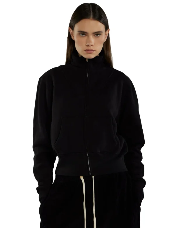 New LES TIEN Kathy Yacht Zip Up Jet Black