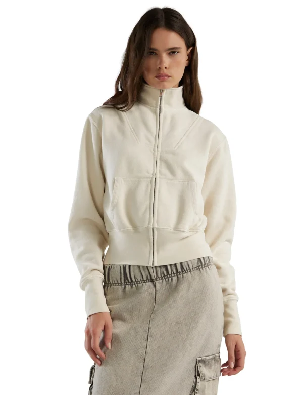 Clearance LES TIEN Kathy Yacht Zip Up Ivory