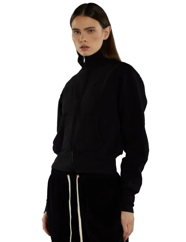 New LES TIEN Kathy Yacht Zip Up Jet Black