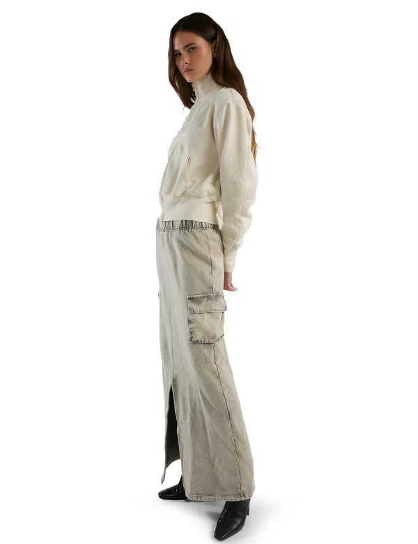 Clearance LES TIEN Kathy Yacht Zip Up Ivory