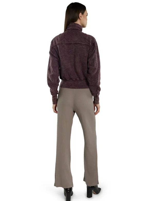 New LES TIEN Kathy Yacht Zip Up Fig Mineral
