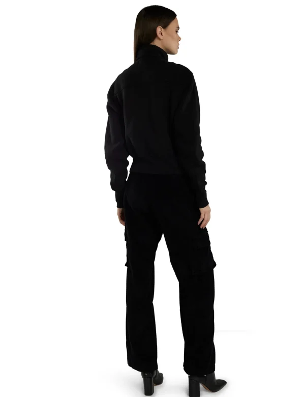 New LES TIEN Kathy Yacht Zip Up Jet Black