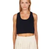 Discount LES TIEN Kerry Crop Tank Navy