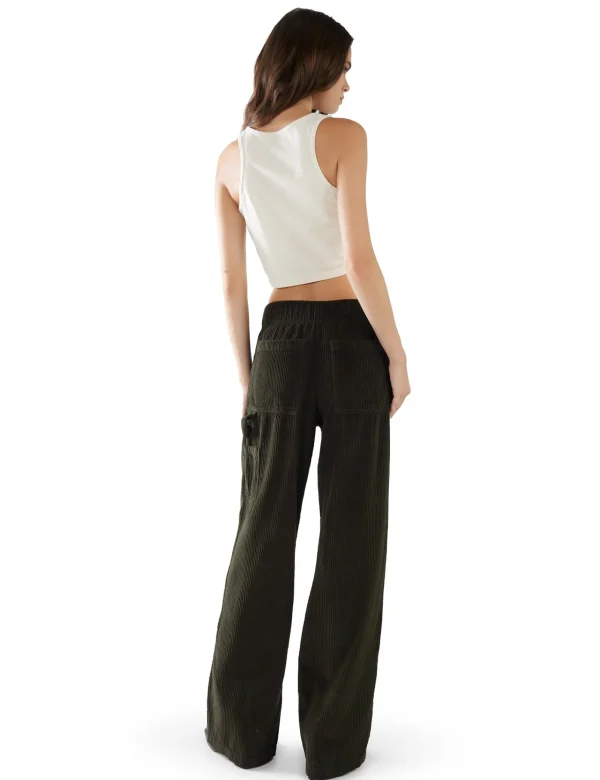 Sale LES TIEN Kerry Crop Tank Ivory