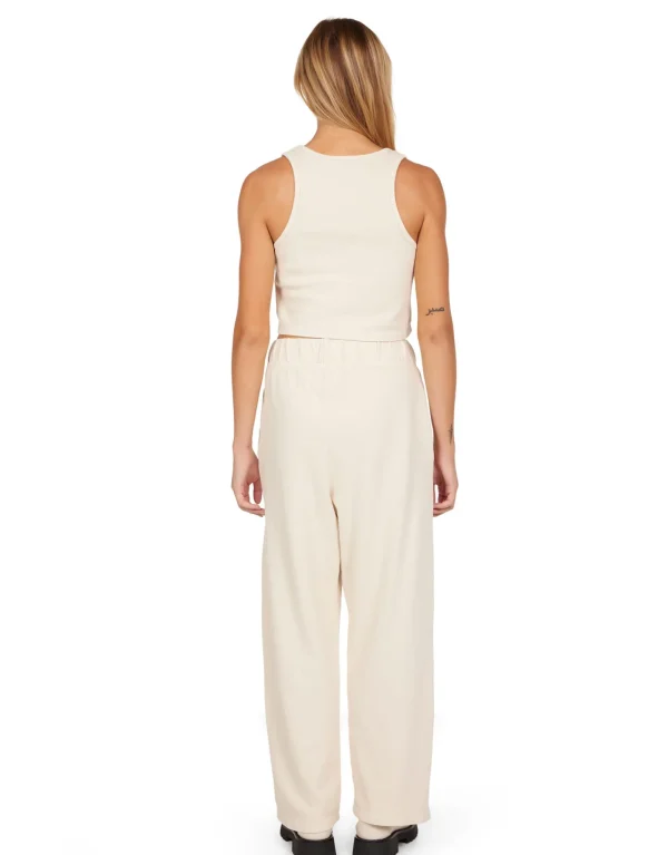 New LES TIEN Kerry Crop Tank Ivory