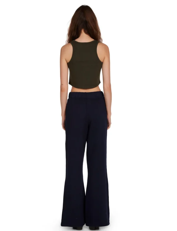 New LES TIEN Kerry Crop Tank Forest