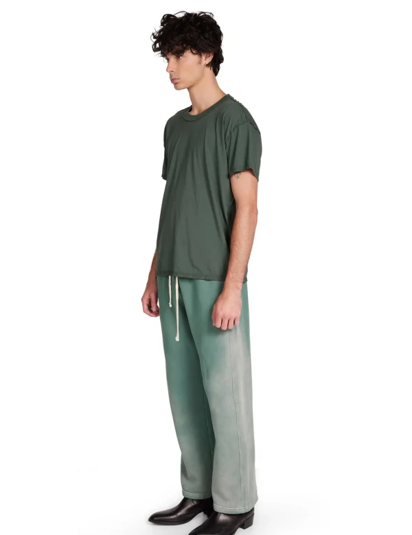 Outlet LES TIEN Lightweight Inside Out Tee Dark Moss