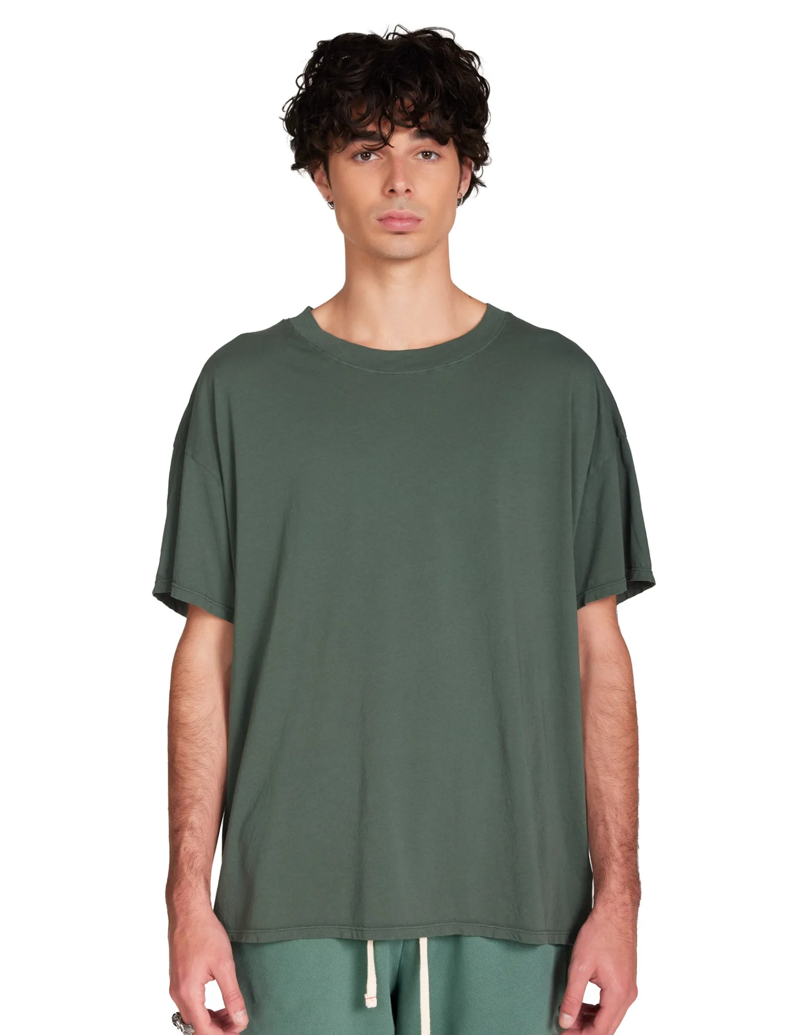 lightweight_oversized_tee_0.webp Best LES TIEN Lightweight Oversized Tee Dark Moss