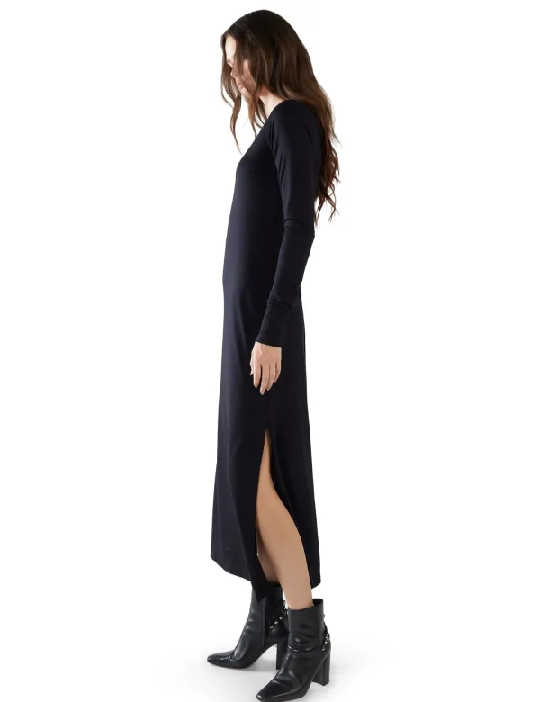 Fashion LES TIEN Lily Long Sleeve Dress Jet Black