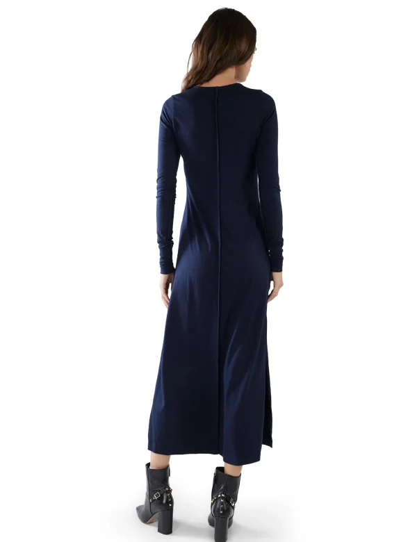 Sale LES TIEN Lily Long Sleeve Dress Navy