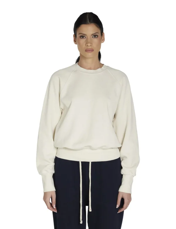 Sale LES TIEN Linda Classic Raglan Ivory