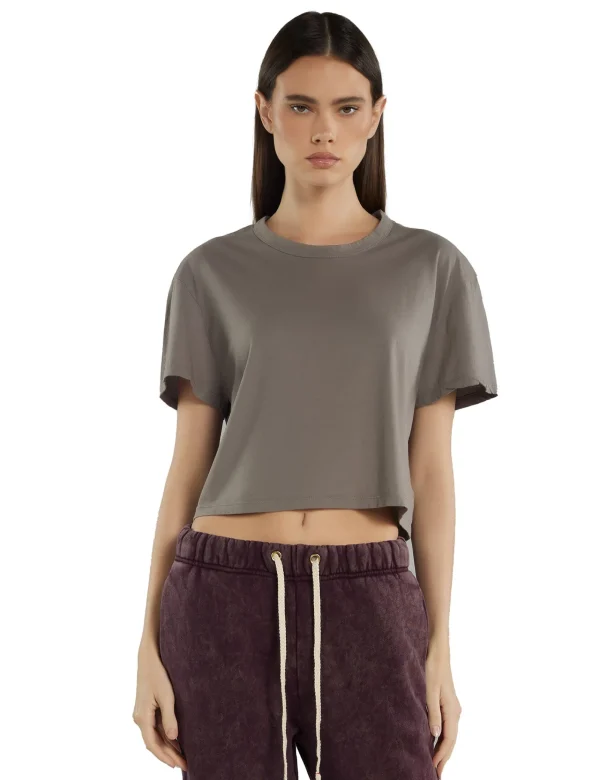 Best LES TIEN May Crop Tee Dove