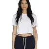 Hot LES TIEN May Crop Tee White