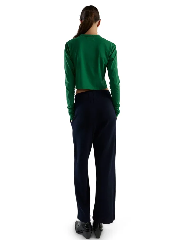 Online LES TIEN Mert Long Sleeve Crop Tee Verde