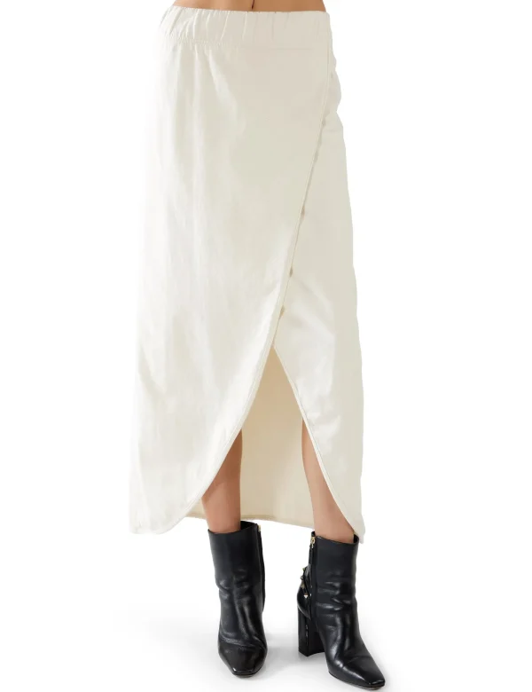 Best LES TIEN Milly Scallop Wrap Skirt Ivory