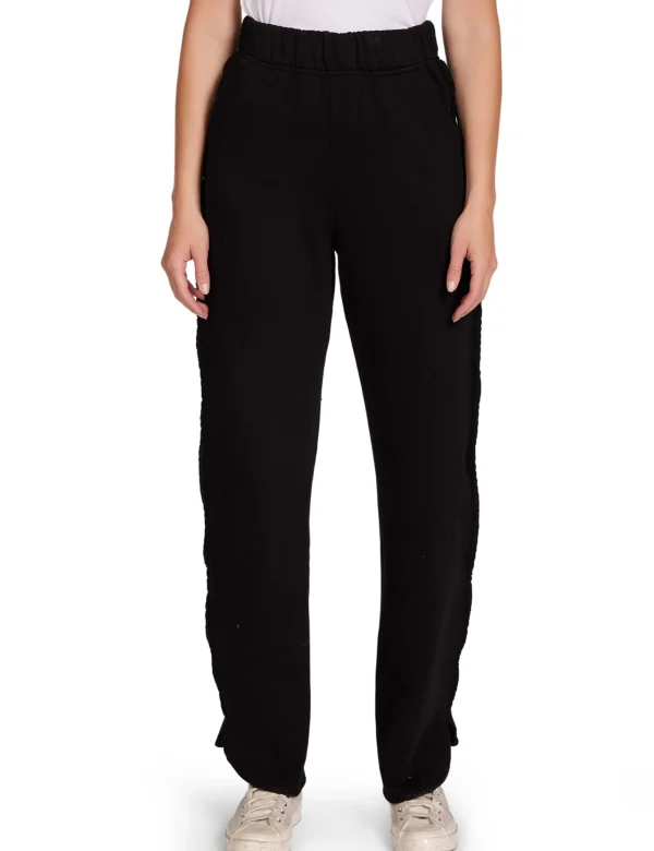 Sale LES TIEN Olympia Scallop Pant Jet Black