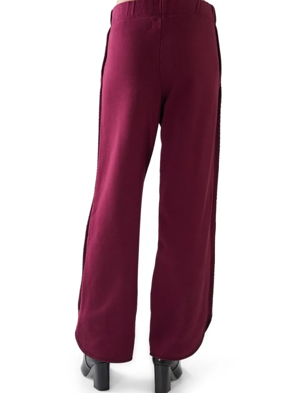 Online LES TIEN Olympia Scallop Pant Bordeaux
