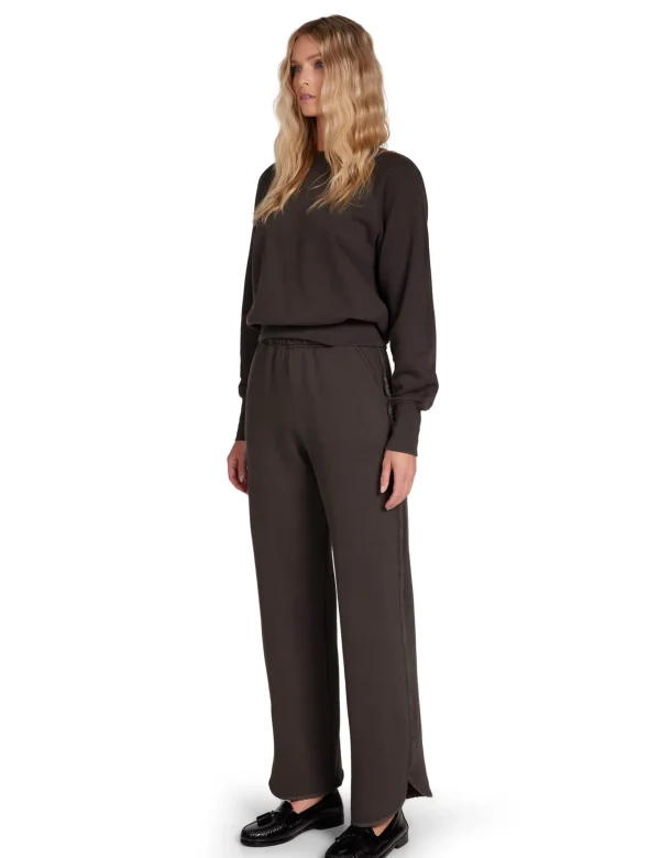 Hot LES TIEN Olympia Scallop Pant Vintage Black