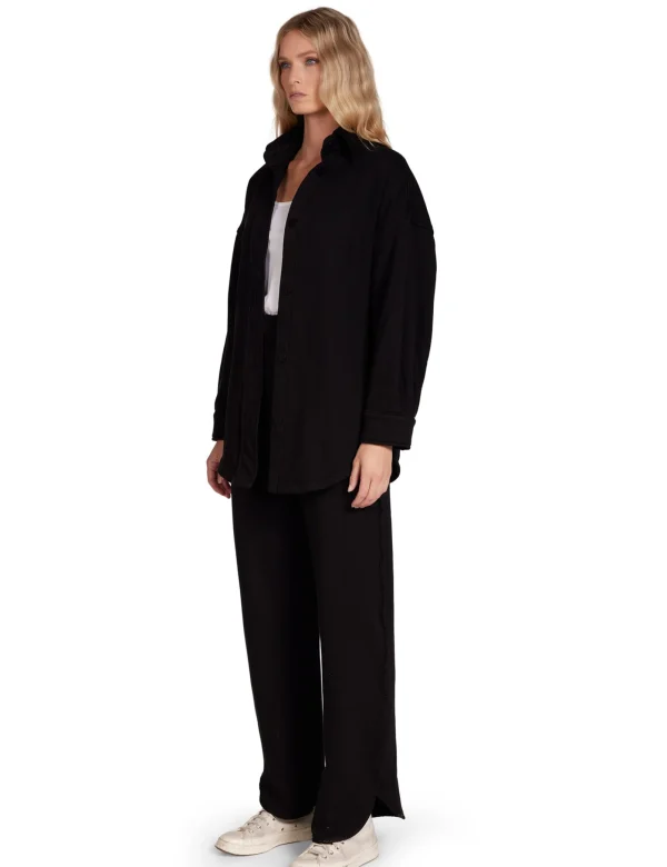 Sale LES TIEN Olympia Scallop Pant Jet Black