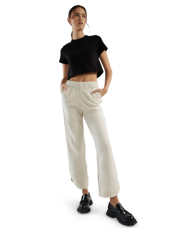 Clearance LES TIEN Olympia Scallop Pant Ivory