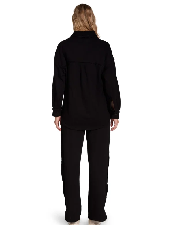 Sale LES TIEN Olympia Scallop Pant Jet Black