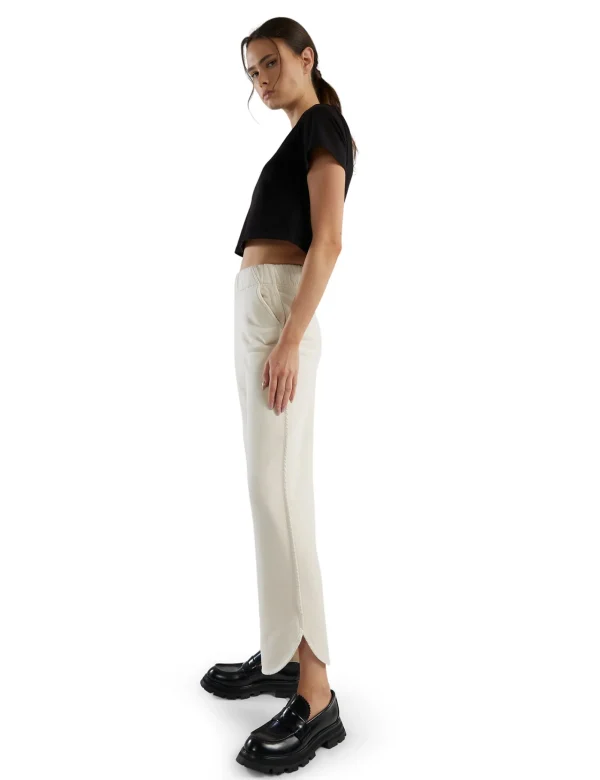 Clearance LES TIEN Olympia Scallop Pant Ivory
