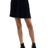 New LES TIEN Paulina Box Pleat Tennis Skirt Navy