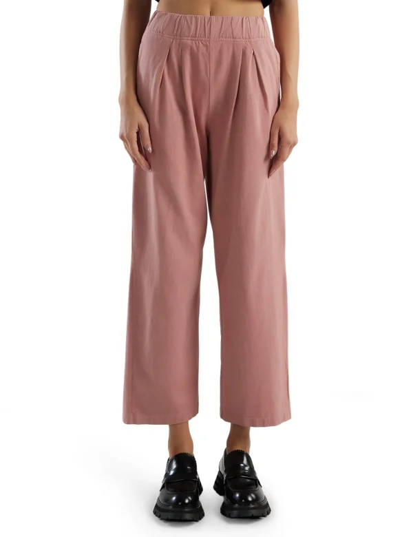 Discount LES TIEN Penny Pleat Front Pant Smoky Rose