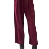 Sale LES TIEN Penny Pleat Front Pant Bordeaux