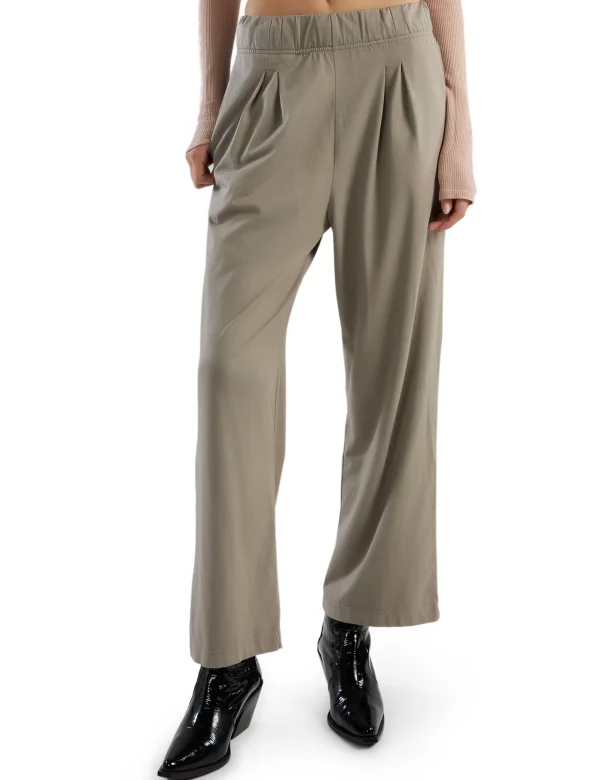 Clearance LES TIEN Penny Pleat Front Pant Dove