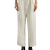 Hot LES TIEN Penny Pleat Front Pant Ivory
