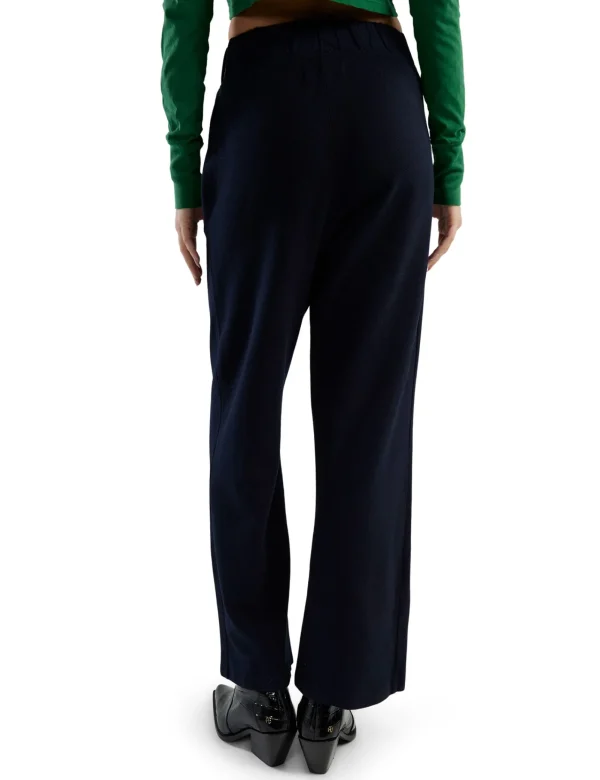 Online LES TIEN Penny Pleat Front Pant Navy