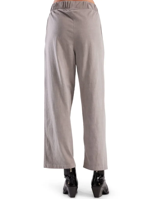 Sale LES TIEN Penny Pleat Front Pant Washed Dove