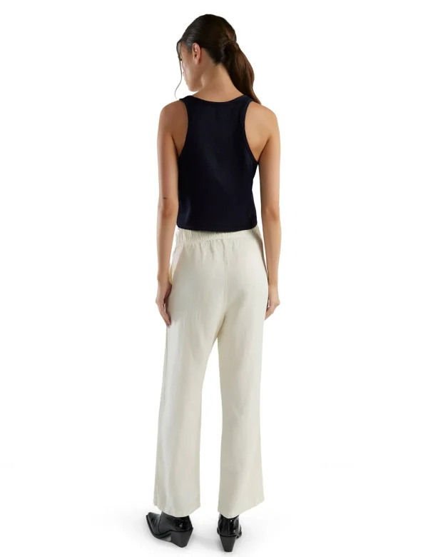 Hot LES TIEN Penny Pleat Front Pant Ivory
