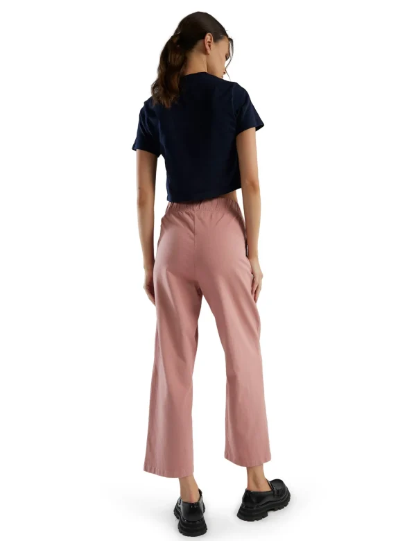 Discount LES TIEN Penny Pleat Front Pant Smoky Rose
