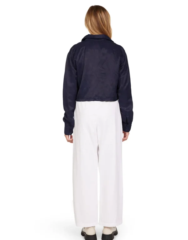 Discount LES TIEN Penny Pleat Front Pant White