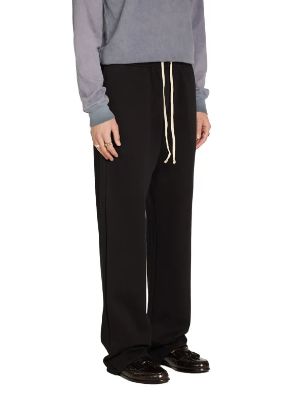 New LES TIEN Piqué Classic Pant Jet Black