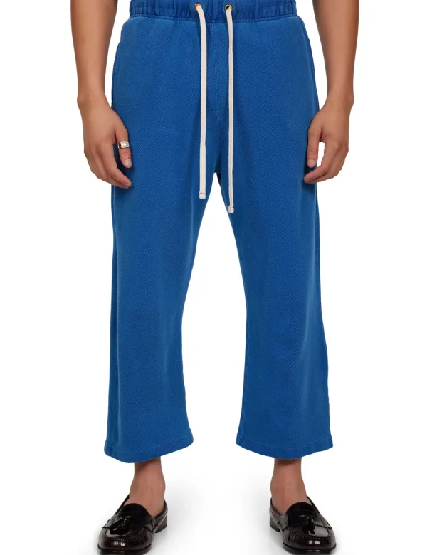 Online LES TIEN Piqué Cropped Relaxed Pant Washed Capri