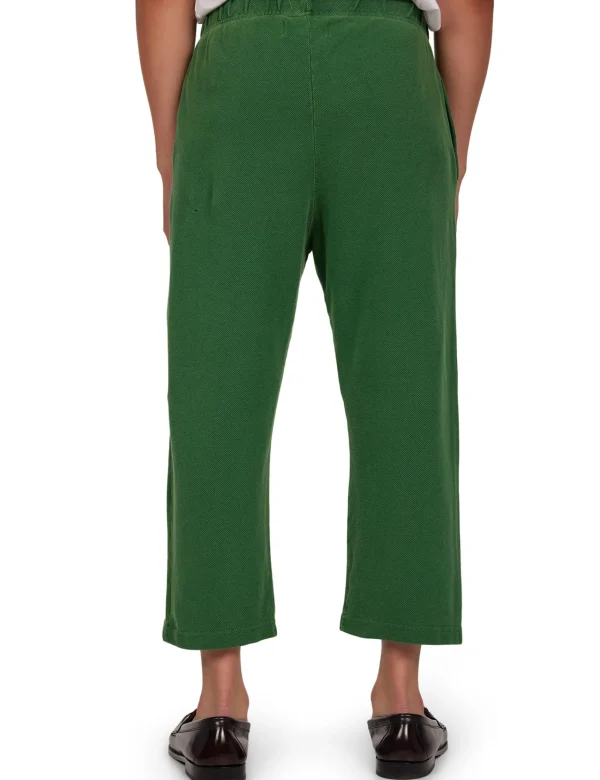 Best LES TIEN Piqué Cropped Relaxed Pant Washed Verde