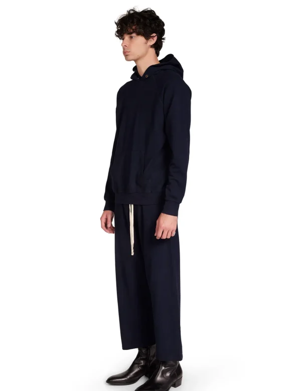Hot LES TIEN Piqué Cropped Relaxed Pant Navy