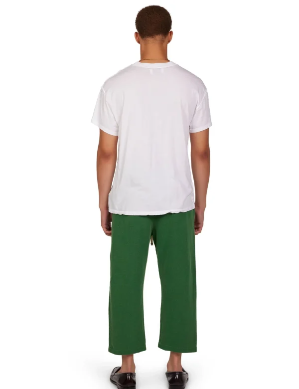Best LES TIEN Piqué Cropped Relaxed Pant Washed Verde