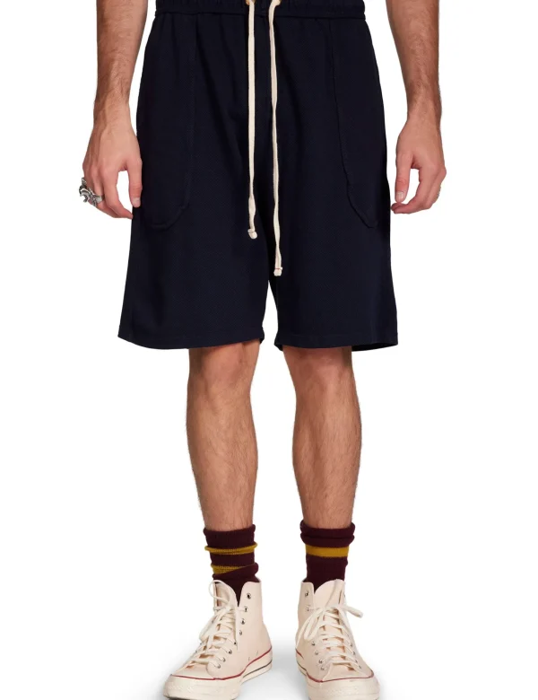 Best LES TIEN Piqué Invert Pocket Short Navy