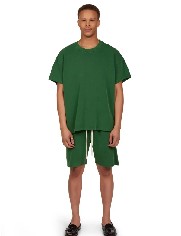 Online LES TIEN Piqué Oversized Tee Washed Verde